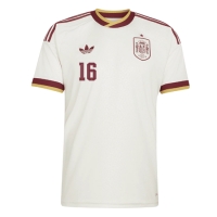 Dres Španielsko Rodri Hernandez #16 Preč MS 2026 Krátky Rukáv